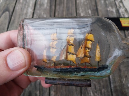 Original antikes buddelschiff - original,
