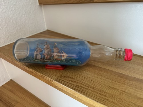 Segelschiff glasflasche mit - in,