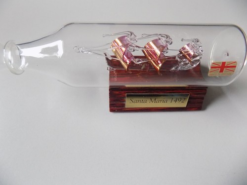 Buddelschiff aus glas - glas,, 15th