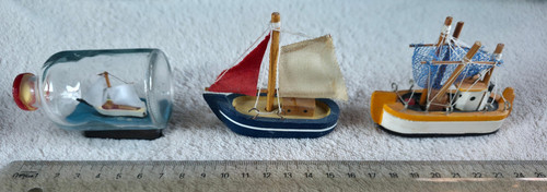 Modellbauschiffe - 3x,