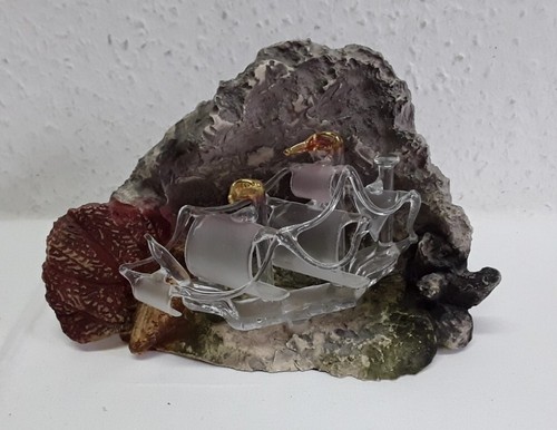 Deko glas schiff - glas, fels